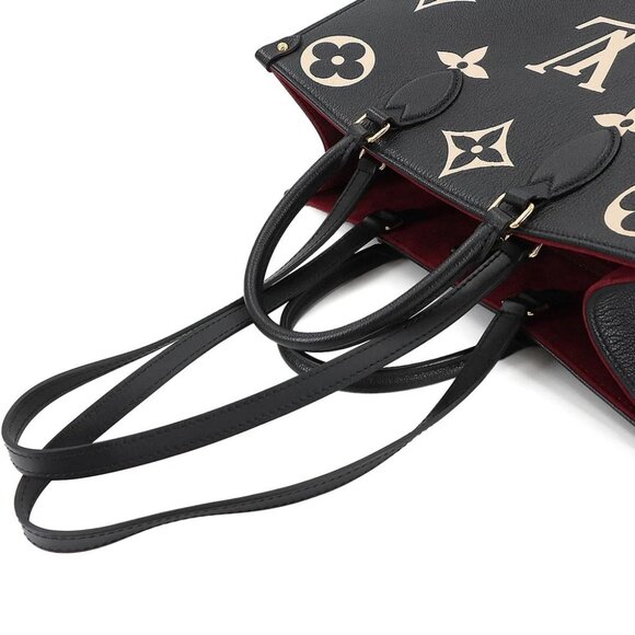 LOUIS VUITTON Bicolor Monogram Empreinte Onthego MM Tote Shoulder Bag 90284835 - Picture 3 of 10